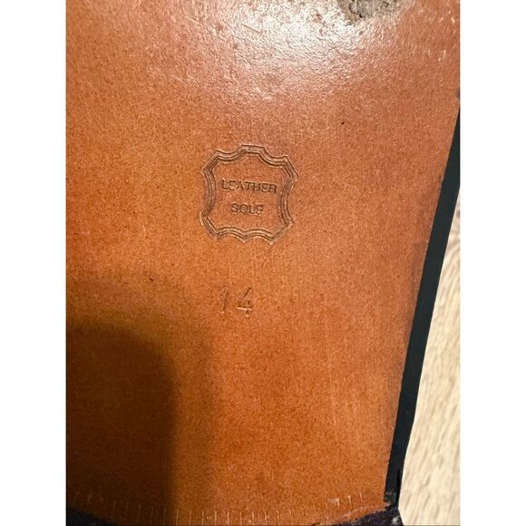 Code West Men's Size 14 Pointed Toe Short Cowboy Boots Brown Leather Pointed Toe - Picture 9 of 12